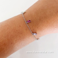 Customized 925 Sterling Silver Colorful Jewelry Bracelet